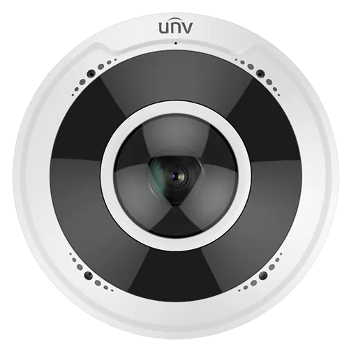 Uniview IPC815SR-DVSPF14 5MP IP Network IR Fisheye Built-in Mic Audio Security Camera