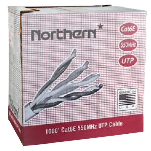 1000 foot box of Northern Cat6e cables (Riser & Plenum)