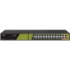 PoE Switch 24 + 2 uplink Gigabit RJ45 SFP AI Watchdog Function 300W Total Power