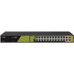 PoE Switch 24 + 2 uplink Gigabit RJ45 SFP AI Watchdog Function 300W Total Power