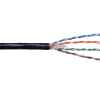 Outdoor direct burial cable with gel filled core, four twisted pairs