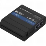 TEL-RUT240-01U 4G LTE Router Closeup Side View Network Ports
