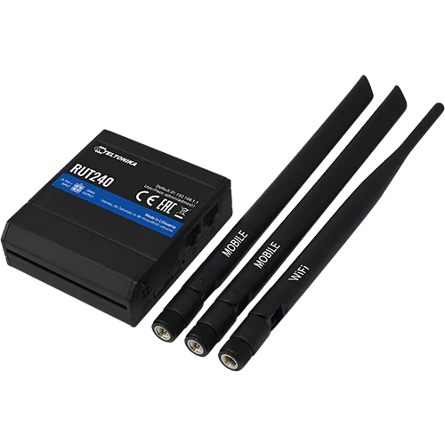 TEL-RUT240-01U 4G LTE Router Antennas Mobile and WiFi