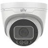 A Uniview 8MP ColorHunter security camera with the UNV logo visible on the front