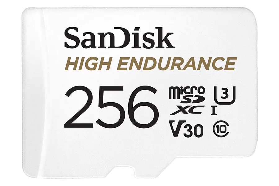 Sandisk High Endurance 256GB microSD card