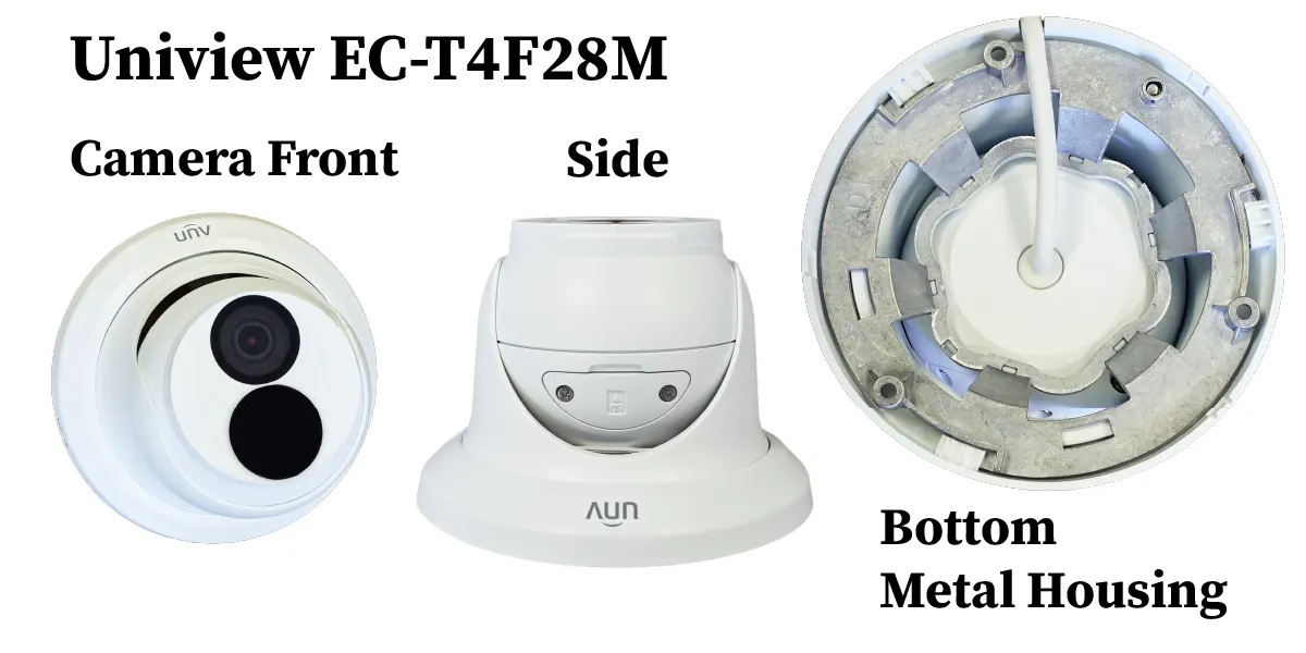 Uniview 4MP Turret camera with metal body, economic version