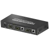 2-port KVM switch showing one HDMI output and two HDMI inputs