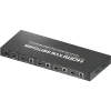 4-port KVM switch showing one HDMI output and four HDMI inputs