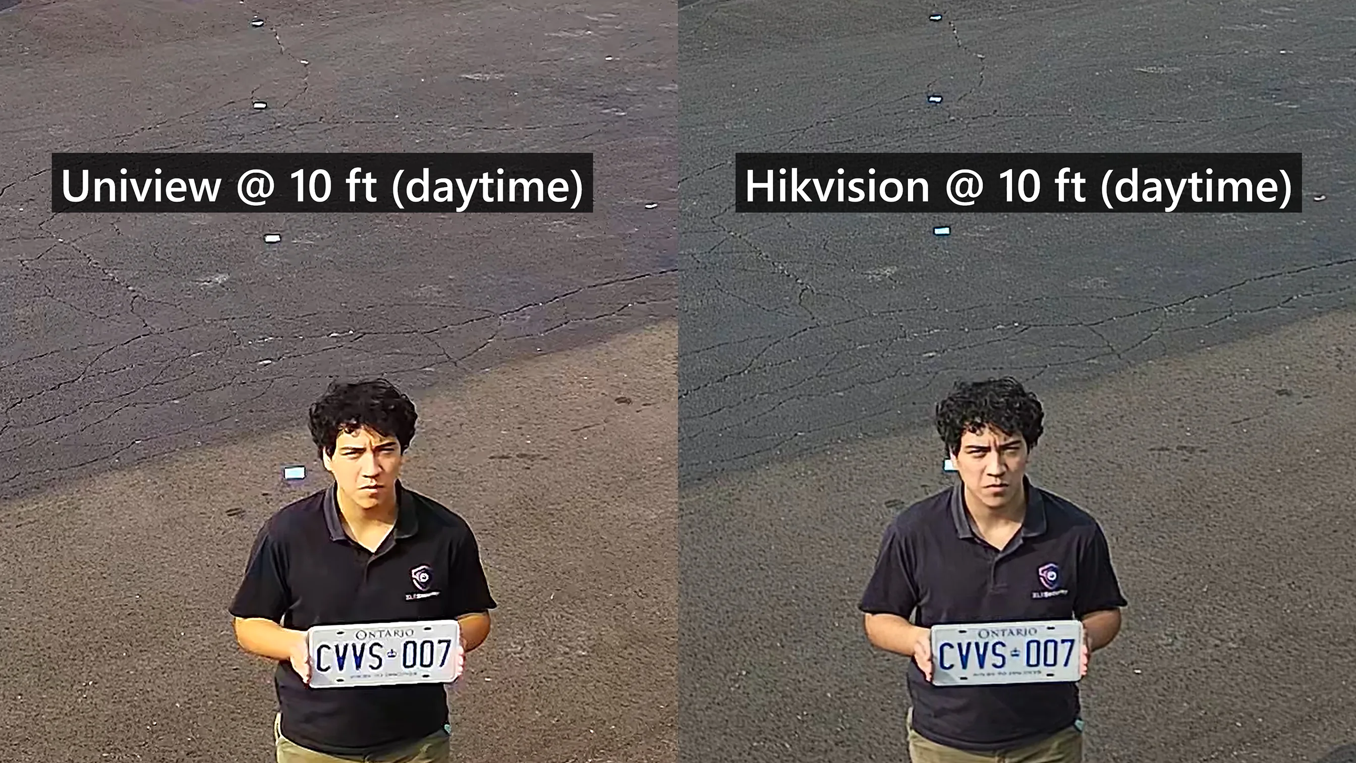 License plates from 10ft - Daytime
