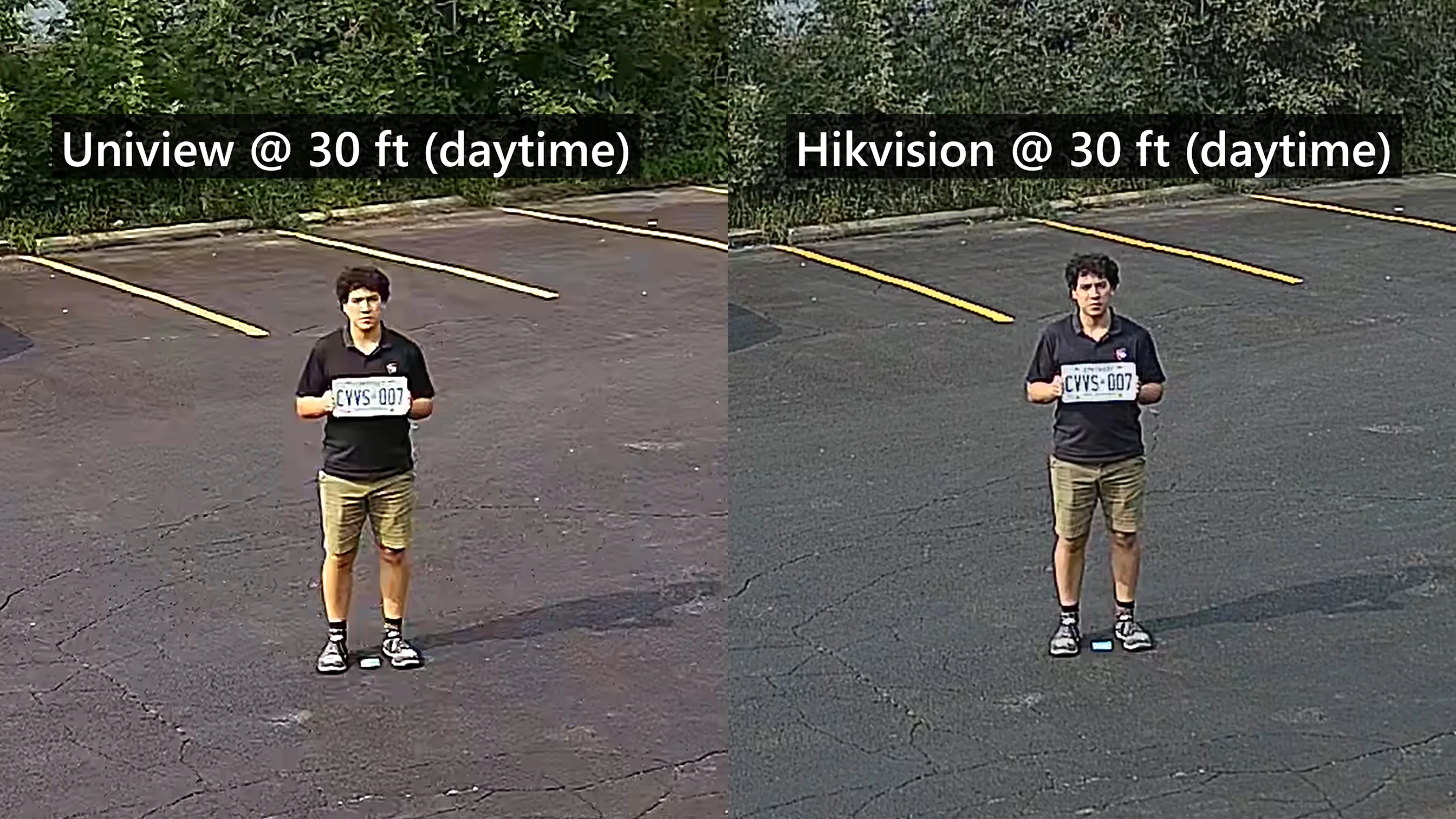 License plates from 30ft - Daytime