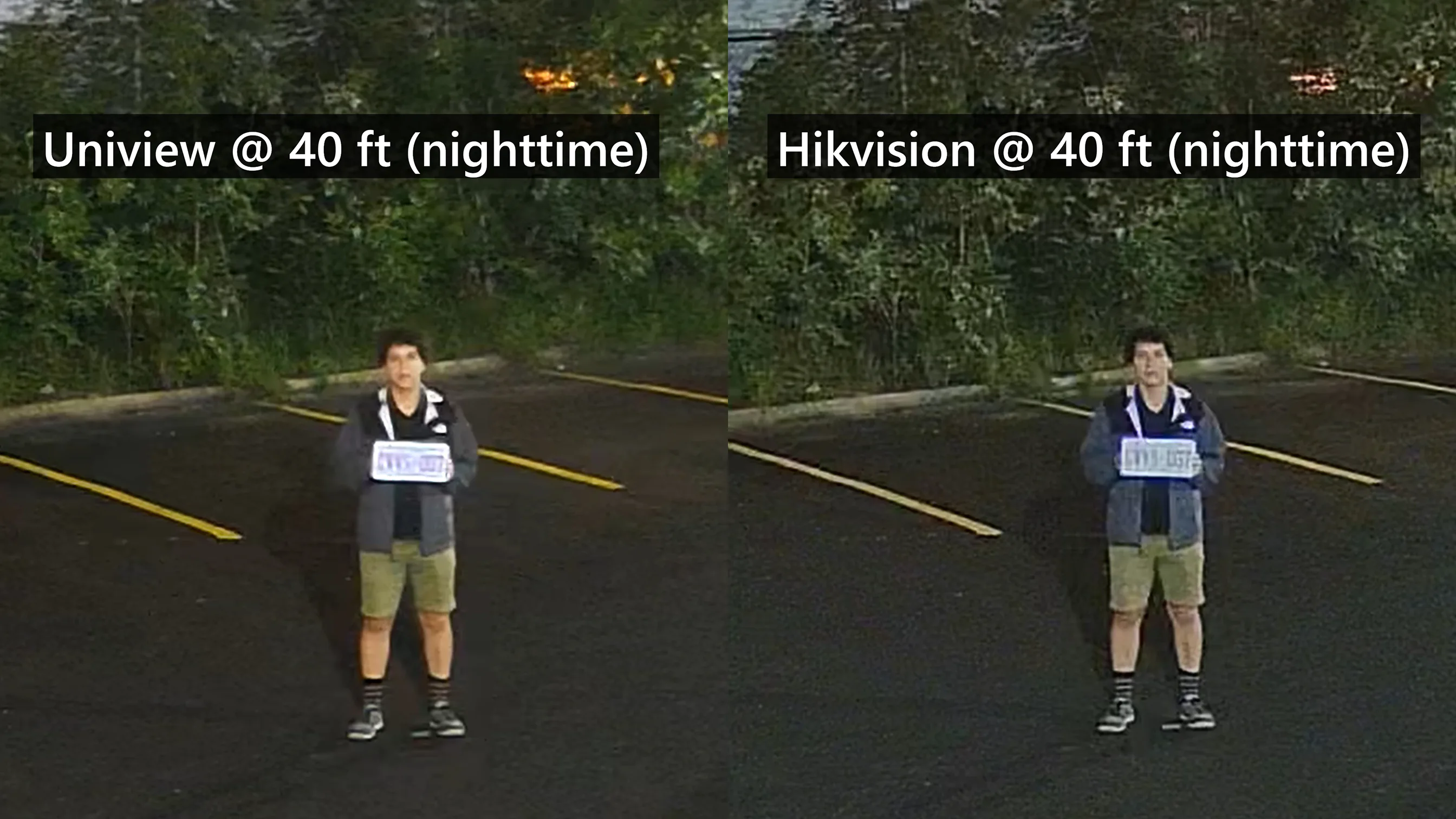 License Plate from 40ft - Nighttime