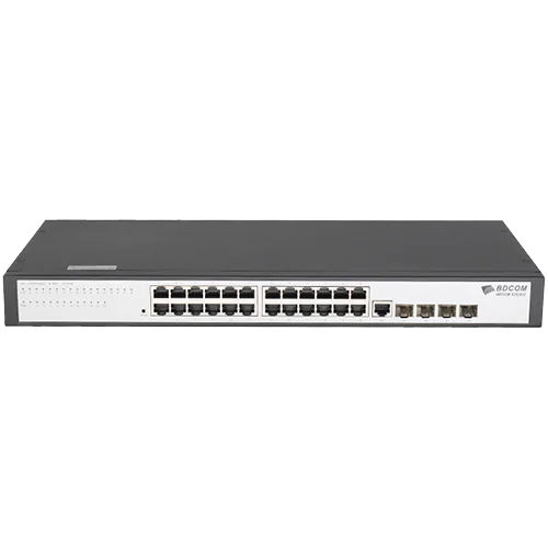 BDCOM 24-port Managed Switch with 4 SFP Gigabit uplink ports