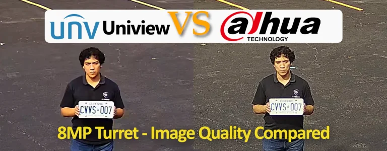 Read more about the article Dahua vs Uniview 8MP Turret – Image Quality