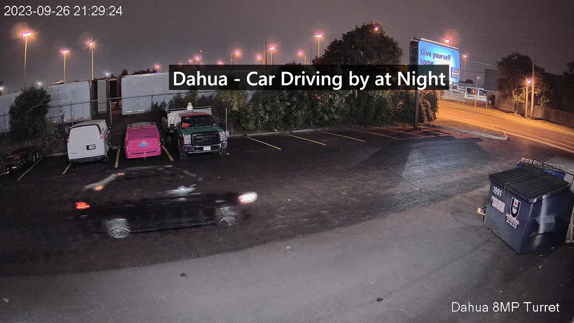 Car Driving by at Night - Dahua