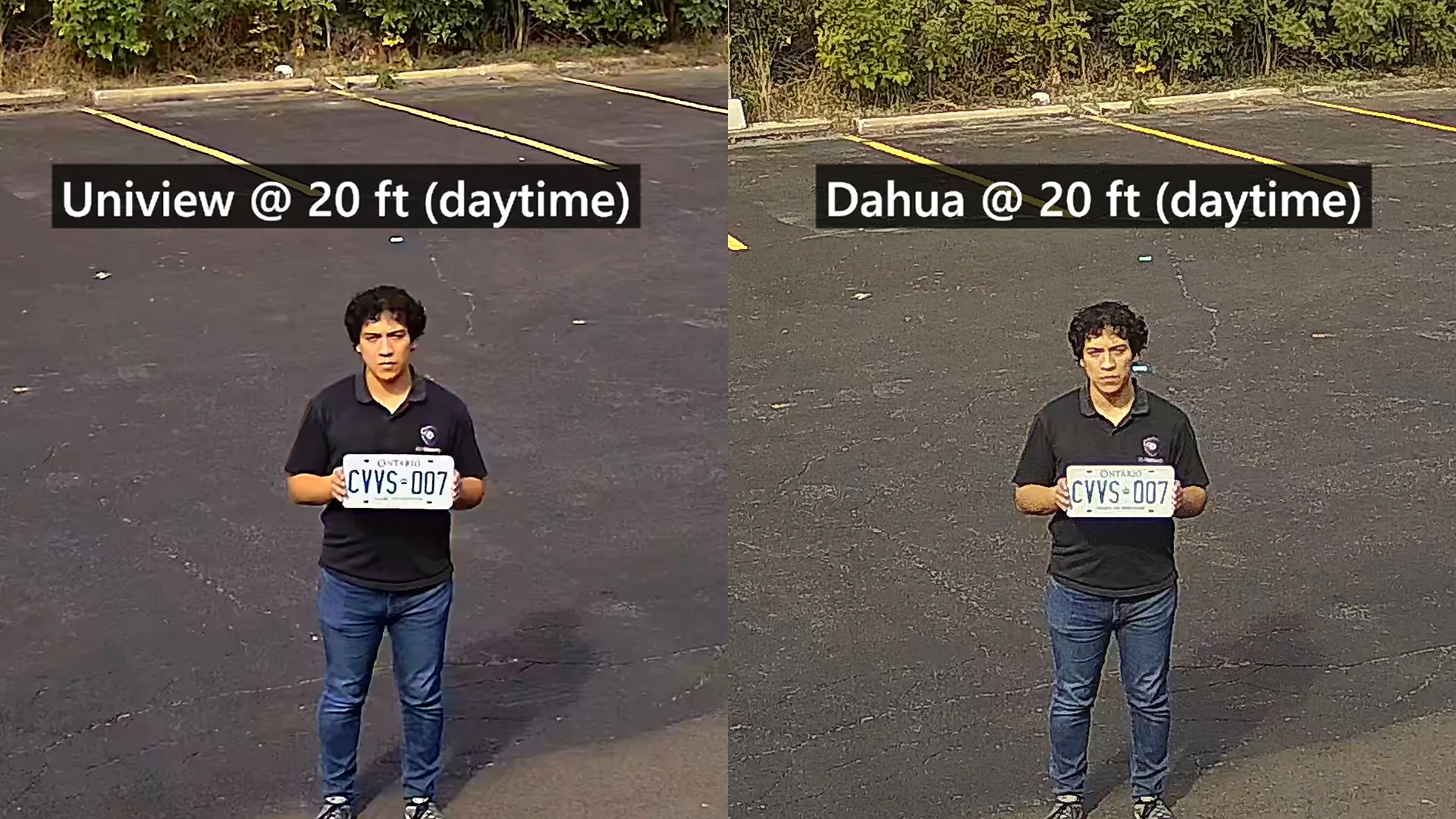 License Plate from 20ft - Daytime