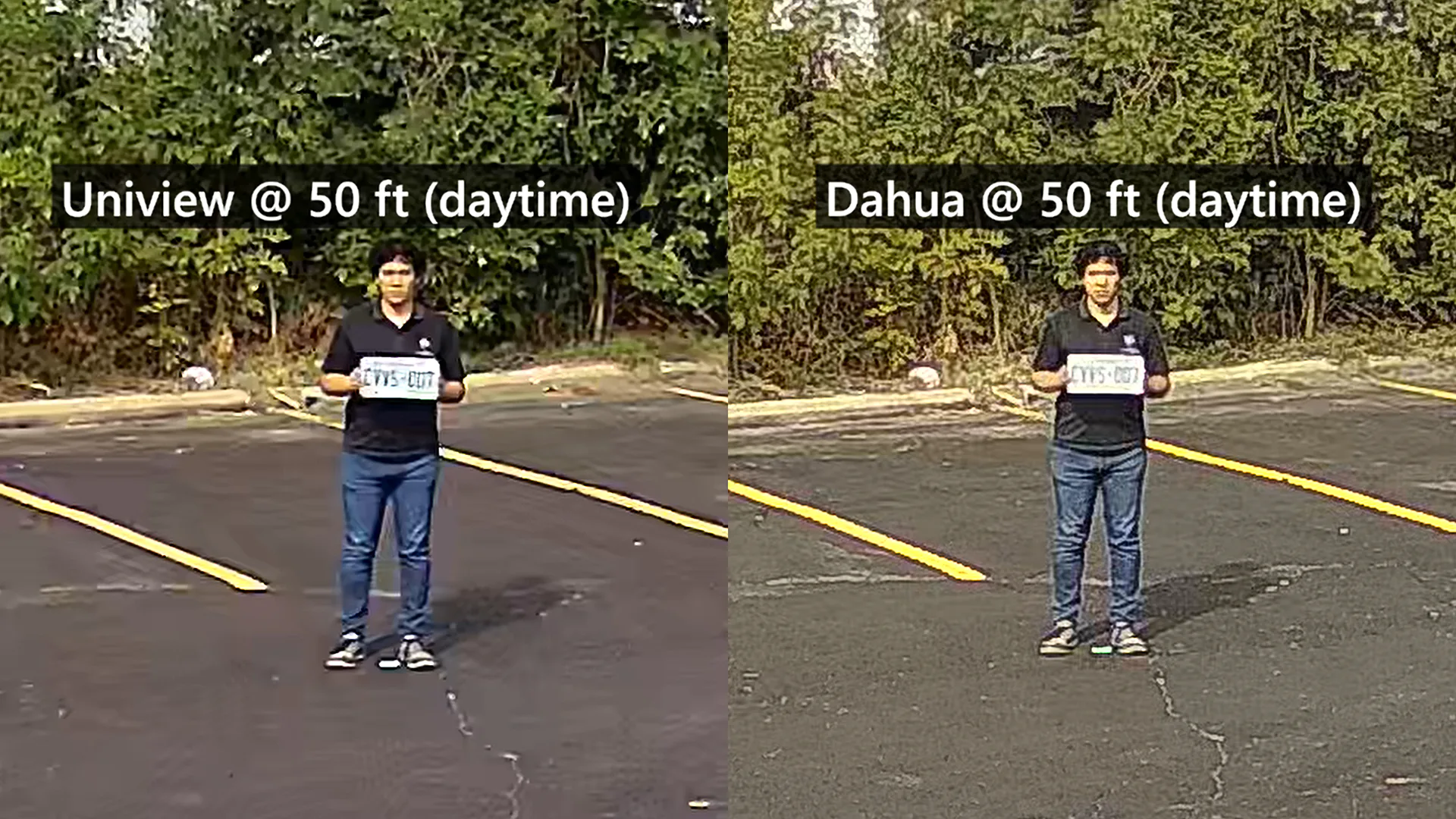 License Plate from 50ft - Daytime