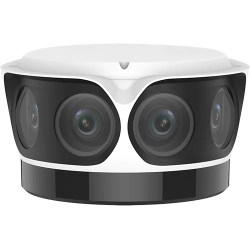 A security camera with four lenses, made by Uniview