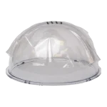 A replacement cover for Uniview dome cameras with the plastic protection film attached
