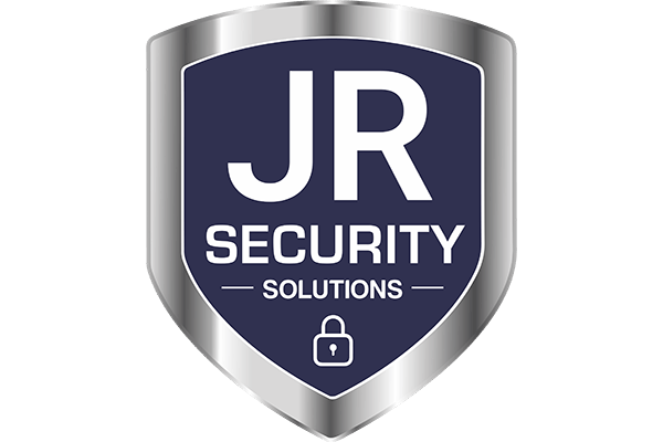 A shield logo for JR Security Solutions
