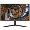 A computer monitor with a plastic stand that has a UNV logo at the bottom of the screen