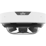A large security camera with four lenses inside a circular dome made Uniview