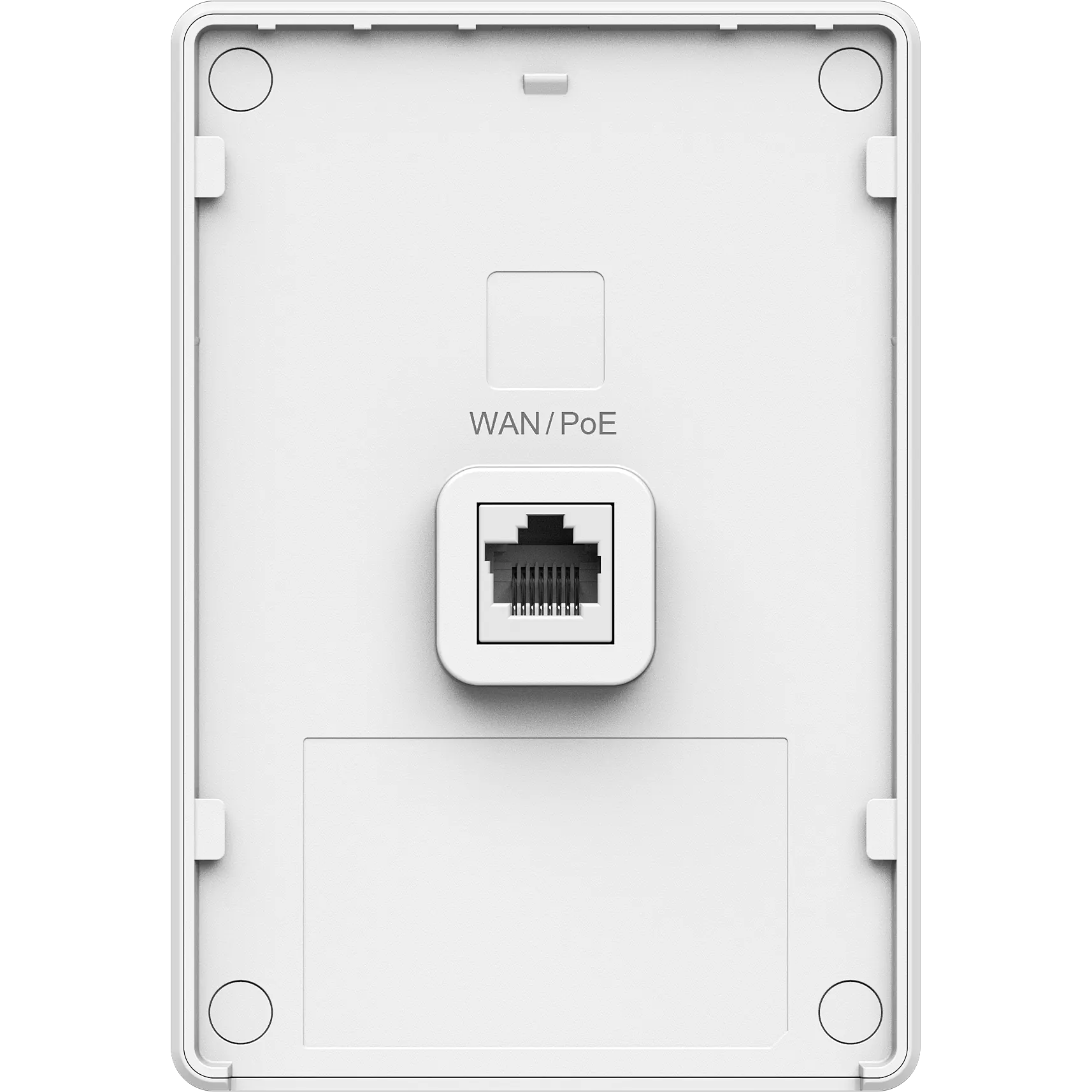The backof a Ruijie Reyee Wi-Fi access point with a single ethernet port visible