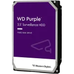 A hard drive with a purple sticker that says WD Purple 3.5-inch Surveillance HDD