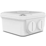 A square metal junction box designed for Uniview bullet cameras
