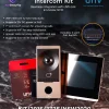 A flyer showcasing the unique features of Uniview's intercom kit that comes with an outdoor station, microSD card, and indoor touch panel