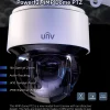 A flyer showing the features of Uniview's 4MP dome PTZ which is displayed with a dark background