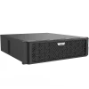 Uniview 128-channel video recorder with capacity for 16 hard drives, front left angle