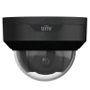 A black dome camera made by Uniview with a built-in microphone and a full metal housing.