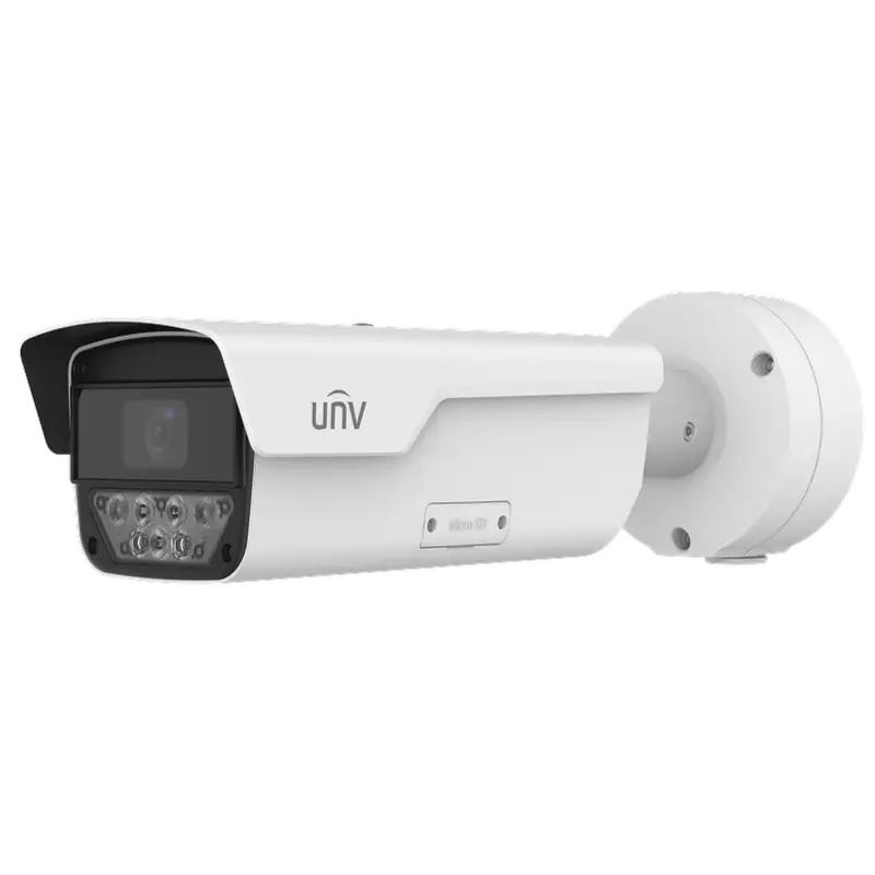 A large security camera made by Uniview designed to capture vehicle license plates
