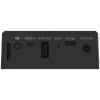 The bottom view of Uniview's connect pro box which shows the connections such as 5V DC output, a reset button, a USB-C port for charging, and a 12V DC input