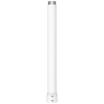 A white metal extension pole for mounting Uniview PTZ cameras to the ceiling