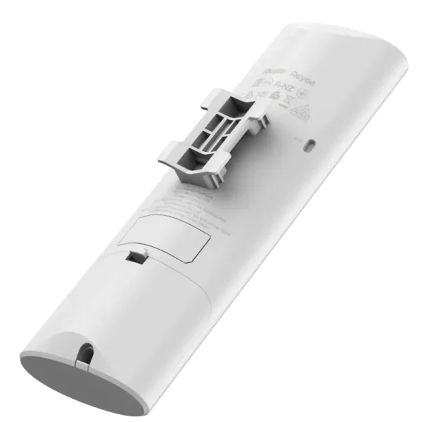 The back of a Reyee Wi-Fi 6 access point showing mounting hardware for wall or pole mounting
