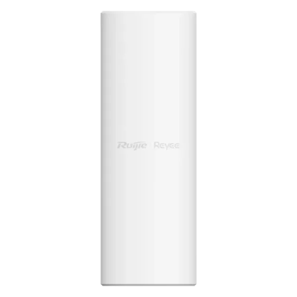 A wireless access point made by Reyee with Wi-Fi 6 support and IP65 resistance for outdoor weatherproofing