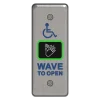 A wave-to-open switch for creating accessible entrances, with a green LED indicating when the door sensor has been triggered.