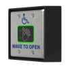 A side view of a wave to open accessibility button, designed for operating doors without needing to physically push a switch.