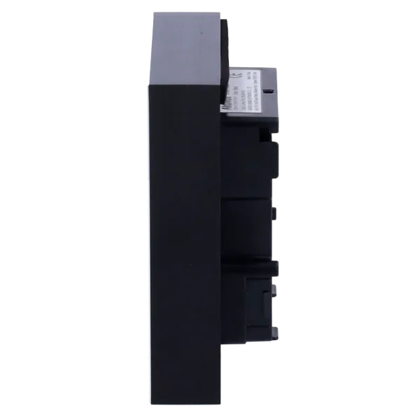 A side view of Akuvox's A02S card reader terminal, revealing a slightly bulky design with durable plastic materials.