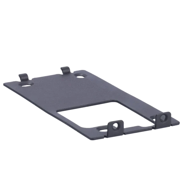 A black metal bracket used to mount the Akuvox E12 video intercom on the wall