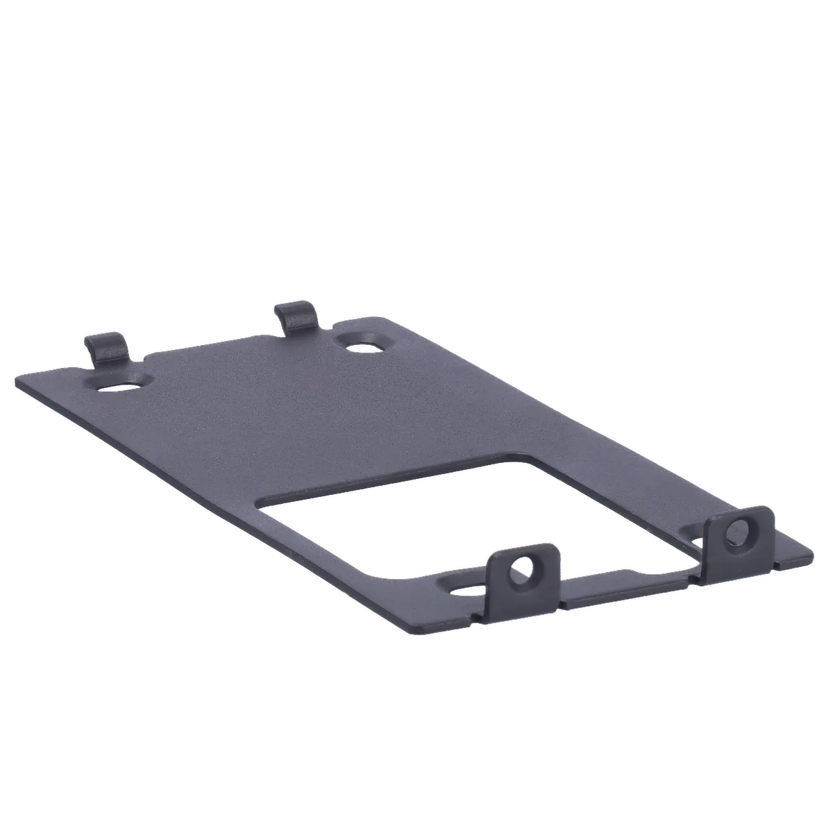 A black metal bracket used to mount the Akuvox E12 video intercom on the wall