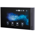 A 7-inch touchscreen monitor made by Akuvox for displaying the intercom video, with a stylish UI