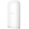 A slightly curved white plastic housing with the Lysora logo written at the front in grey.
